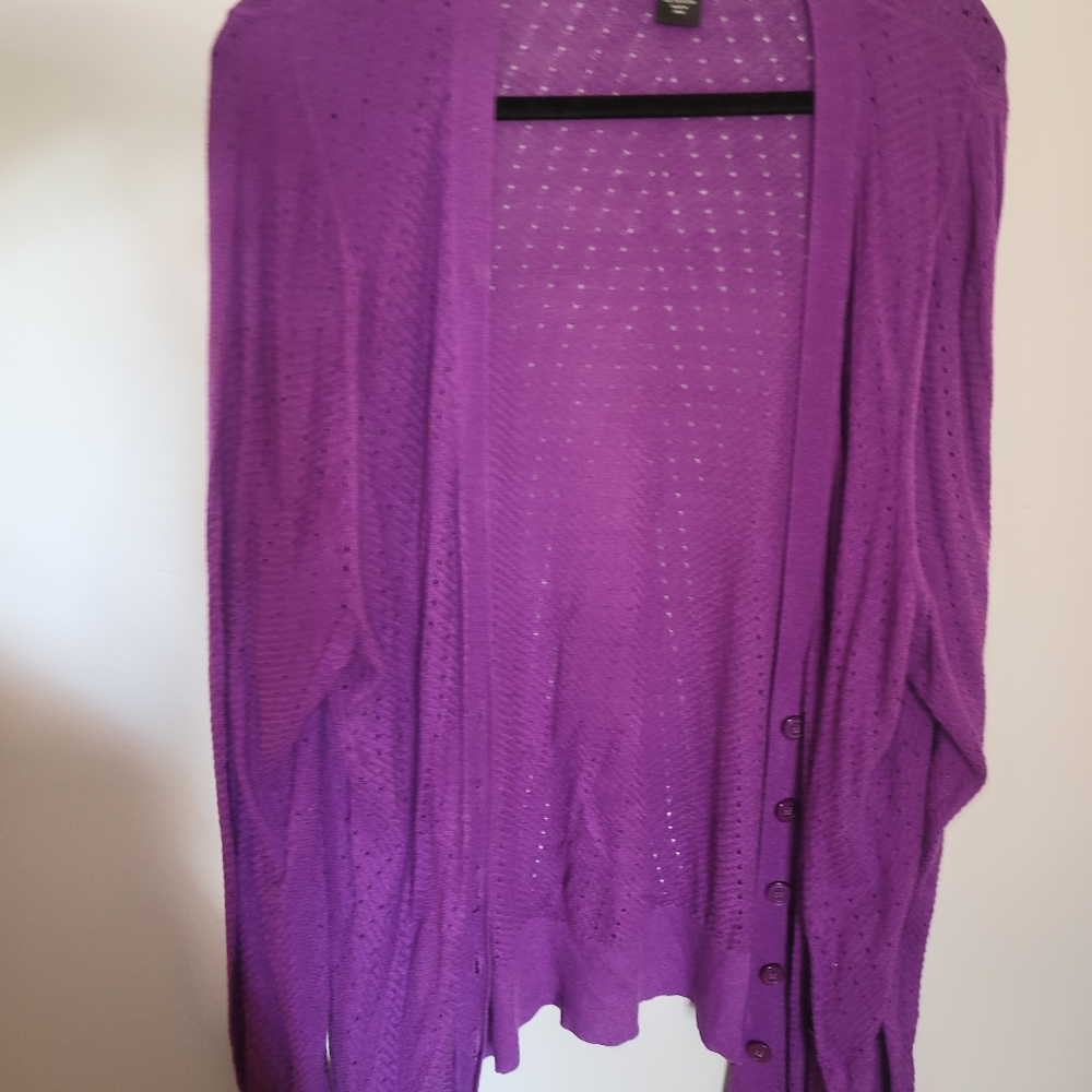 Cardigan purple